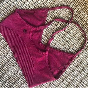 Lulu Lemon red sports bra